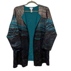 Catherine Women's Open Cardigan Geometric Plus Size 2XL.